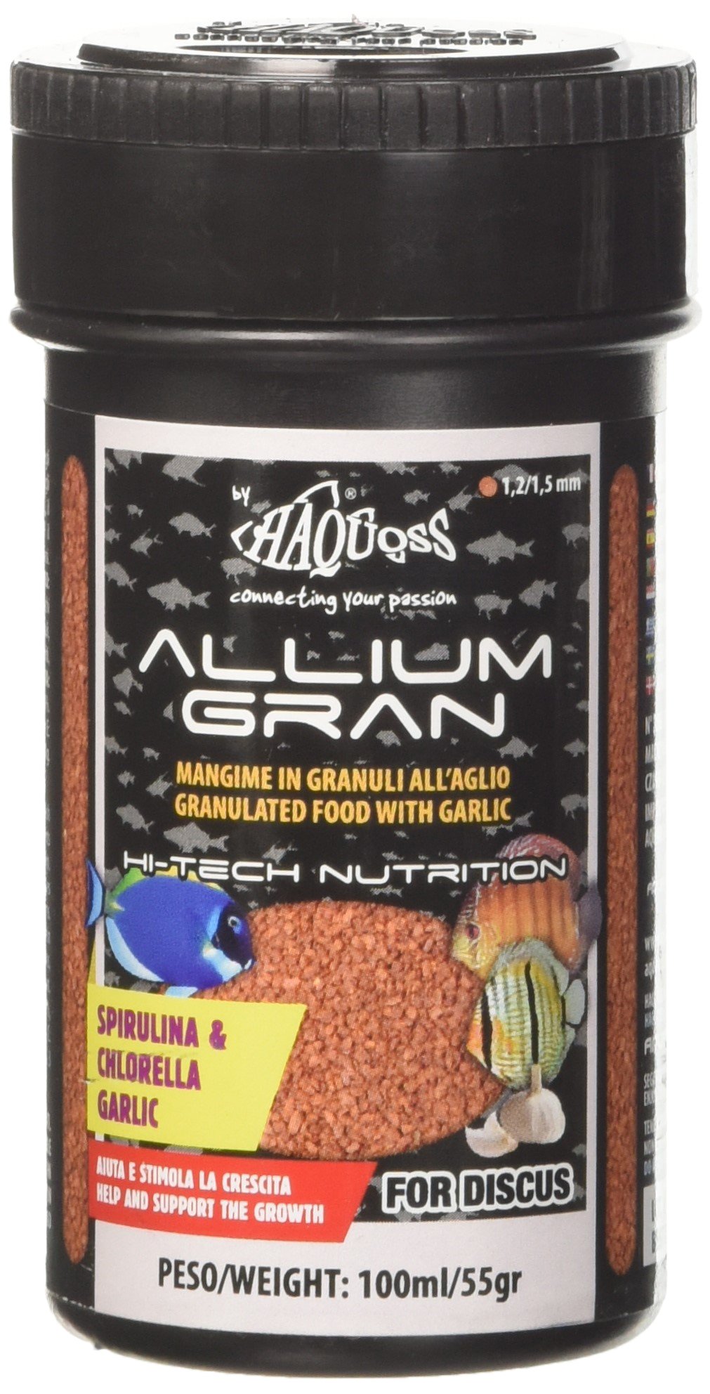 Haquoss Allium Gran Granulated Food with Garlic for Discus 100ml/55gr