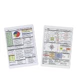 Crystal Pilot VFR-IFR Placard Pocket, Double-Sided Quick Reference Card | Pocket Size 105 x 148 mm (4.13 x 5.83 In), Double-Sided VFR &amp; IFR Reference, Waterproof &amp; Washable for Students &amp; Exam Prep