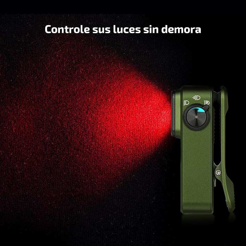 Oclip Pro Mini Linterna de Clip EDC Recargable 500LM 120M