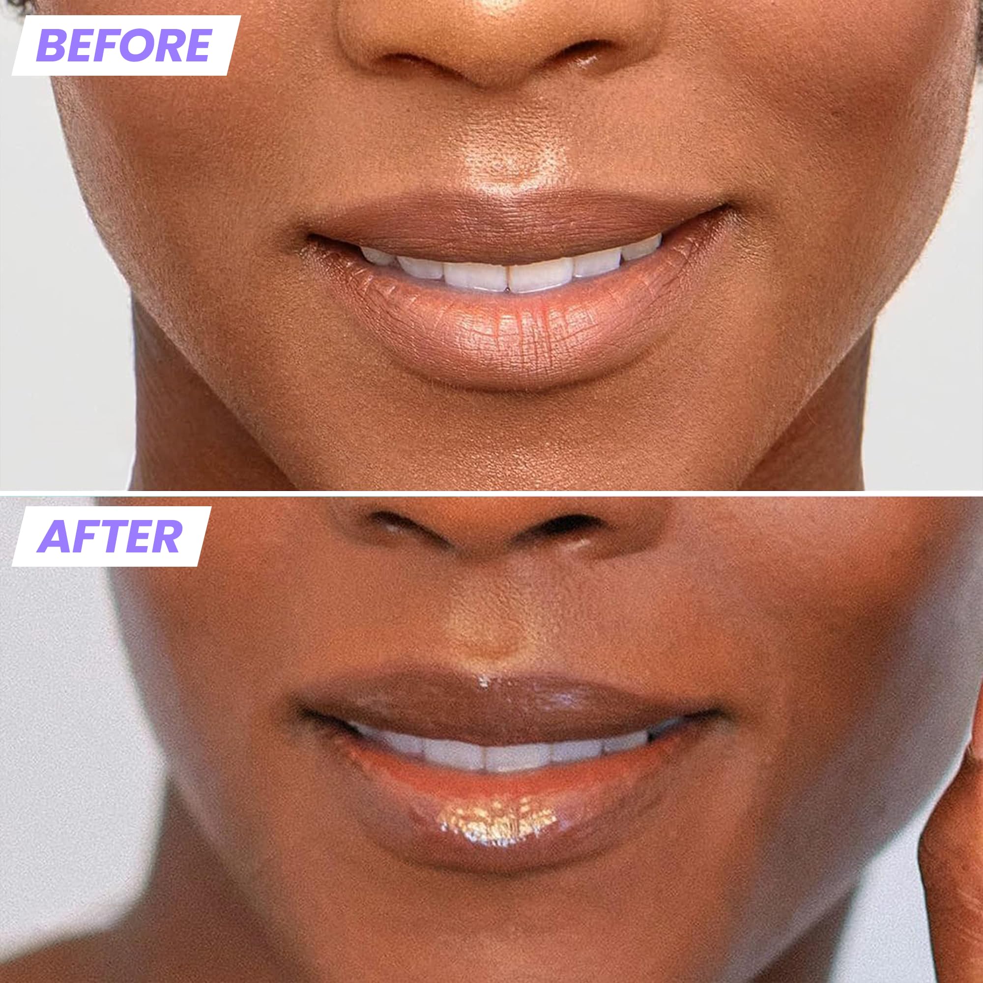 Wonderskin Lip Gloss Blading Top Gloss, Clear Glitter Lip Gloss, Hydrating and High Shine Finish Lip Makeup (Clear Shine)