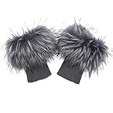 sy soul young Women Faux Fur Leg Warmers Short Furry Fuzzy Boot Cuffs Toppers Girls Winter Knitted foot cuff