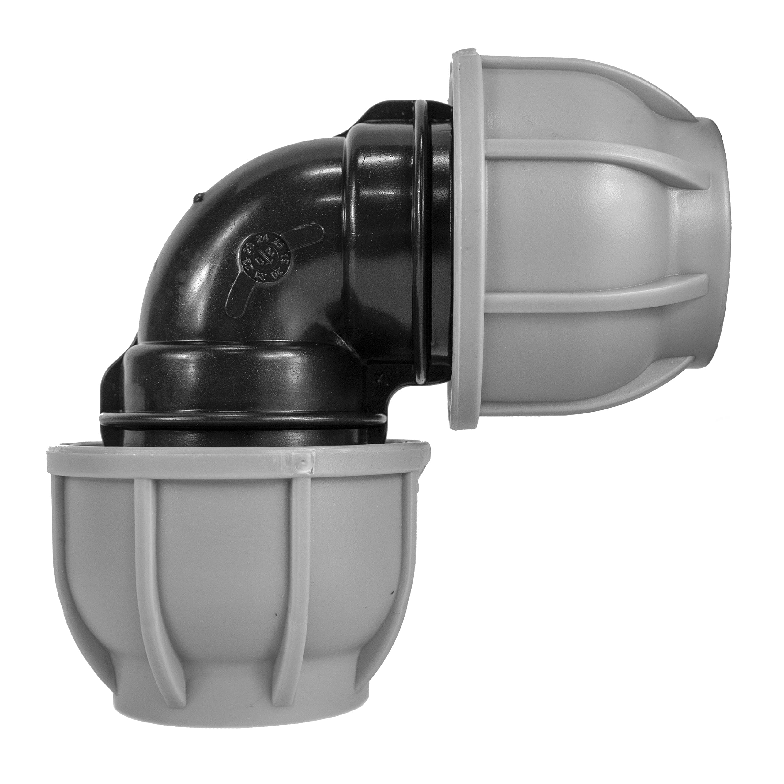 mdpe Elbow polyethylene Compression Fittings for mdpe Water Supply Pipe (25mm) Tough Reliable Leakproof Connector