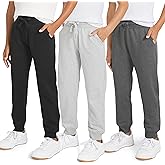 Weatherproof Vintage Boys' 3 Pack Variety Midweight Super Soft Fleece Lined Stretchable Jogger Pants