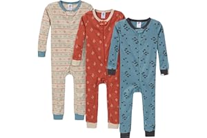 Gerber baby-boys 3-pack Snug Fit Footless One-piece Cotton Pajamas