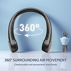 Portable Neck Fan, Hands Free Bladeless