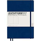 LEUCHTTURM1917 - Medium A5 Ruled Hardcover Notebook (Navy) - 251 Numbered Pages