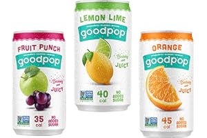 OMNICOAST GOODS, OCG Pure Fruit Juice Mini Cans, Orange & Fruit Punch & Lemon Lime (8-Pack) 7.5 fl. oz. - No High Fructose Corn Syrup, No GMOs