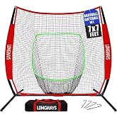 7x7FT Portable Baseball &amp; Softball Practice Net with Steel Frame and Bag | Indoor&amp;Outdoor Use| Large Practice Area| Easy Set Up| Portable|Batting, Hitting &amp; Pitching Training Net
