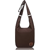 Coton Pose Women Hippie Crossbody Bag - Top Zip Large Capacity Canvas Sling Bag - Jacquard Cloth Handmade