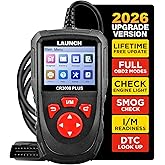 LAUNCH Professional OBD2 Scanner Diagnostic Tool CR3008 Plus,One-Click I/M | Lifetime Update,Enhanced Check Engine Code Reader OBDII Car Scan Tool for All Vehicles After 1996,Battery Test