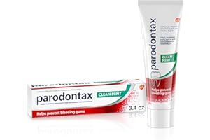 Parodontax Toothpaste for Bleeding Gums, Gingivitis Treatment and Cavity Prevention, Clean mint - 3.4 Ounces