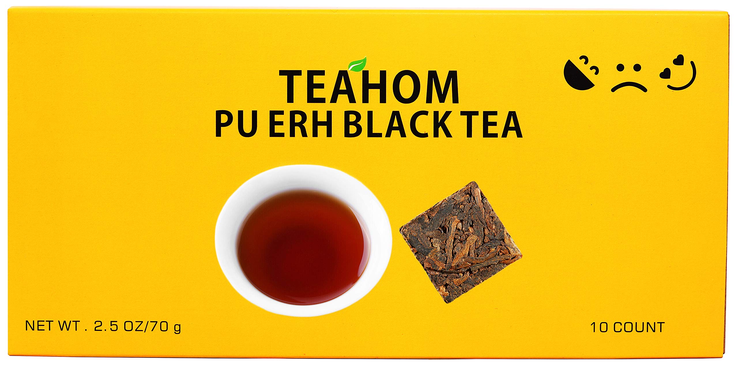 Chinese Tea Puerh,Yunnan Pu-erh Tea Cake-premium Mood Original Ripe Pu\'erh Tea,Pu-erh Fermented Bulk Black Tea,Loose Leaf Aged Pu Erh Tea-delicious In Non-gmo Shu Puerh China Tea 10 Count