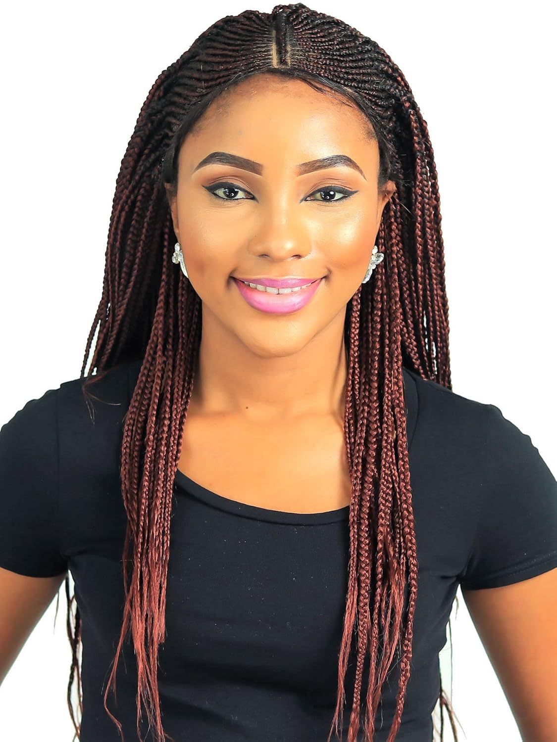 Amazon Com Cornrow Fulani Braid Wig Color 35 22 Inches Beauty