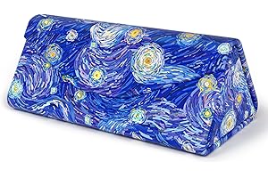 NPOOYI Sunglasses Case, Foldable Glasses Case, Magnetic PU Leather Hard Shell Folding Eyeglass Holder Box, Collapsible Unisex