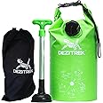 Dezitrek One Hand Wash Bag and Plunger Set - Off Grid Washing Machine Non Electric for Camping Travel | Eco Friendly Portable Manual Clothes