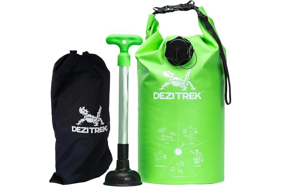 Best Dezitrek One Hand Wash Bag And Plunger Set - Off Grid Washing Machine Non Electric For Camping Travel | Eco Friendly Portable Manual Clothes - Top Picks for 2026
