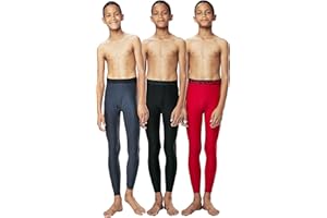 DEVOPS Boys 2~3 Pack UPF 50+ Compression Tights Sport Leggings & Shirt