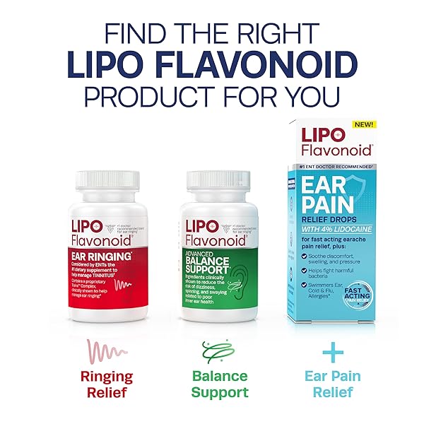 LIPO FLAVONOID PLUS, TINNITUS RELIEF FOR RINGING EARS, OTC FLAVONOID EAR HEALTH VITAMINS, BIOFLAVONOIDS & VITAMIN C, 100 CAPLETS