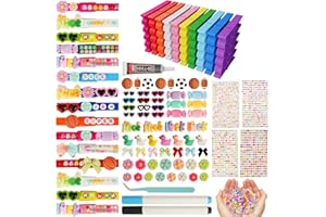 SKDTAZRZ Cheer Pins Spirit Clips - 100 Wooden Colored Clothes Pins with Glue & Tools,Cheer Pin Kit 180 Mini Bows Ducks Daisy Balls 300 Letters 4 Stickers, DIY Custom Pins Cheerleading Gifts
