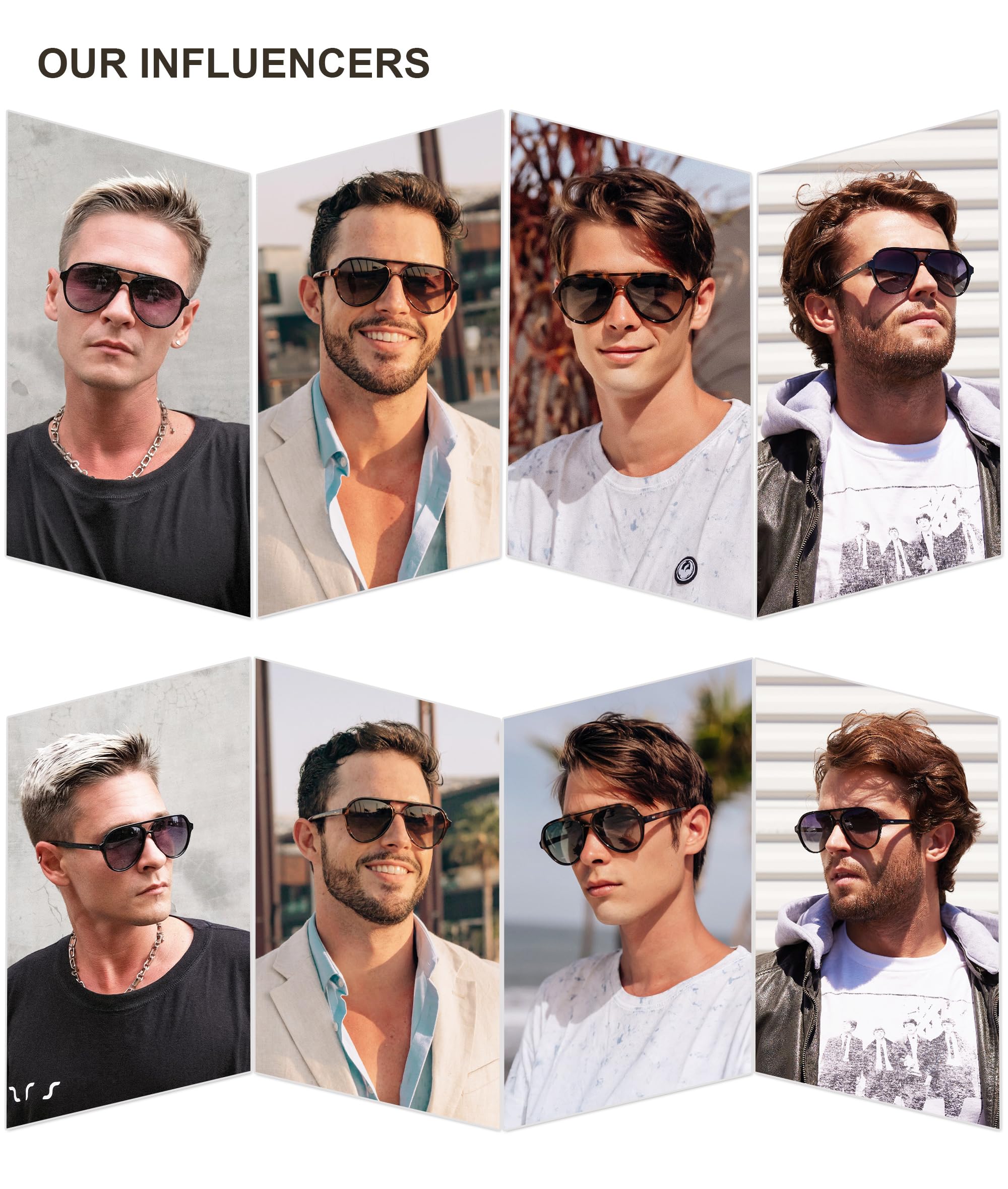 SOJOS Classic Polarized Aviator Sunglasses for Women Men, Retro Trendy Aviators Shades SJ2201