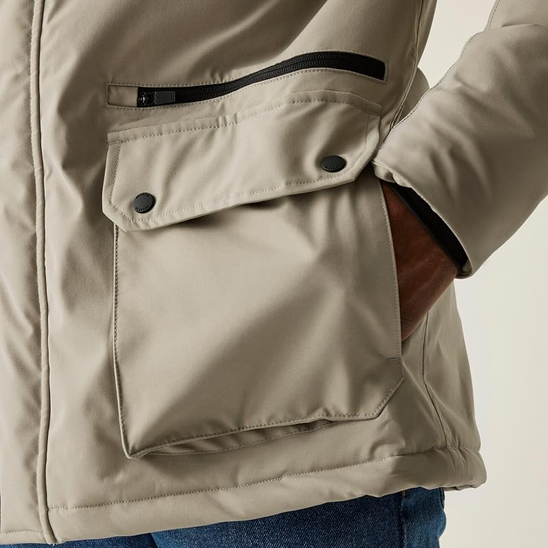 Hombre Rhodo impermeable chaqueta transpirable aislado acolchado Winter abrigo
