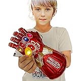 New Iron man Infinity Gauntlet for Kids, Iron Man Glove LED with Removable Magnet Infinity Stones-3 Flash mode. (Kids) …