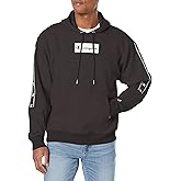 Champion Men's Widweight Hoodie With Taping, Midweight Fleece Hoodie for Men, Champion Hoodies for Men, Box & Vertical Script