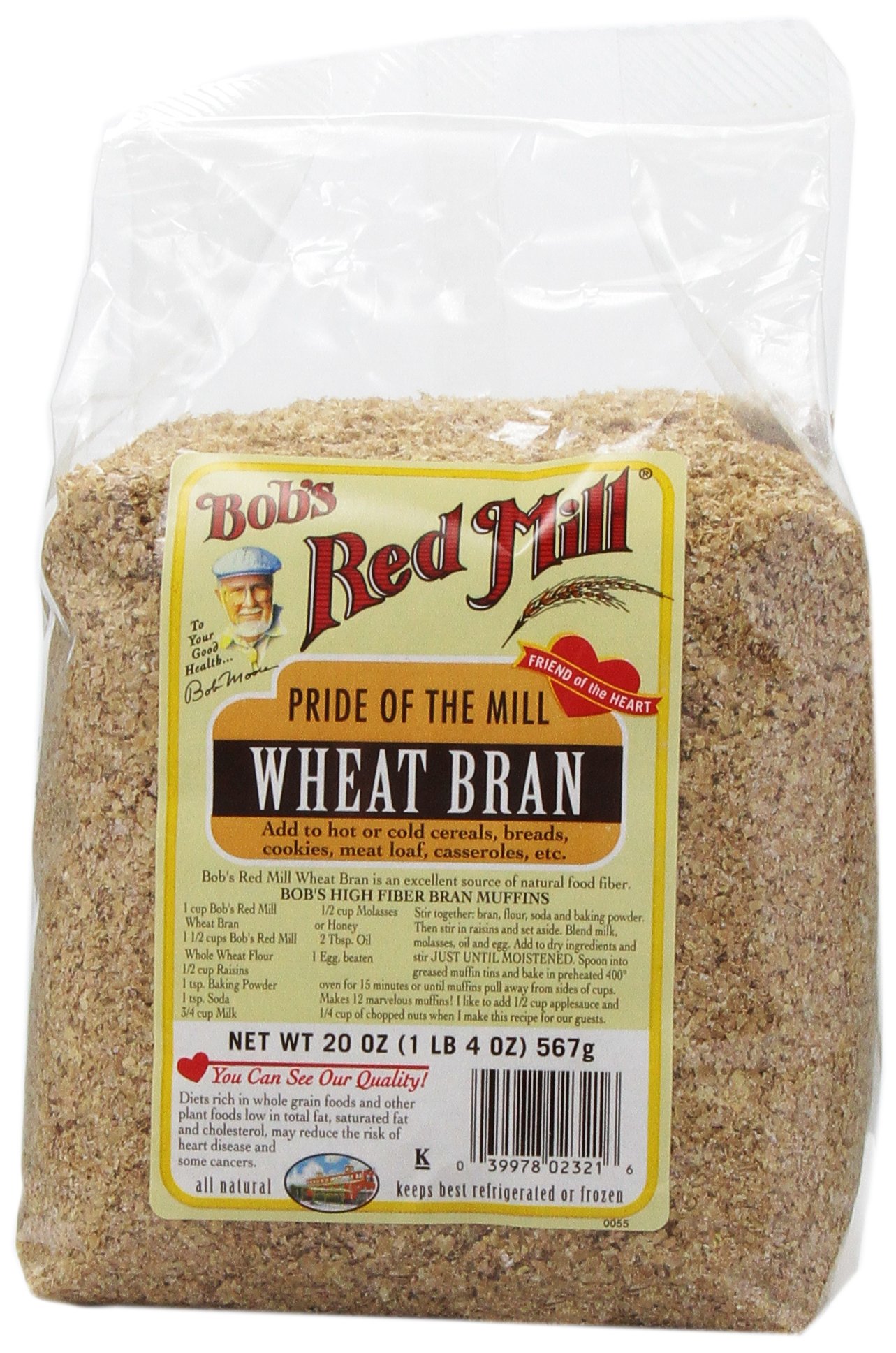 Bob's Red Mill Wheat Bran 20 oz 567 g 3 Servings of Whole Grains Every Day New eBay