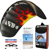 HQ Kites Symphony Beach III 1.3 Stunt Kite 51 Inch Dual - Line Sport Kite, Color: Flame - Active Outdoor Fun for Ages 8 and Up
