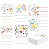 120Pcs 4 x 6 Inch Punny Shout out Cards 6 Styles Kudos Appreciation Recognition Reward Cards for Employees Teachers Students Staff Encouragement Postcard Back to School Work Bulletin Board (6 designs)