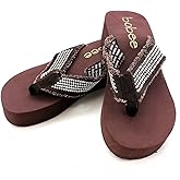 Bobee Women's 2" Platform Beach Thong Sandal Thick Strap Flip Flop