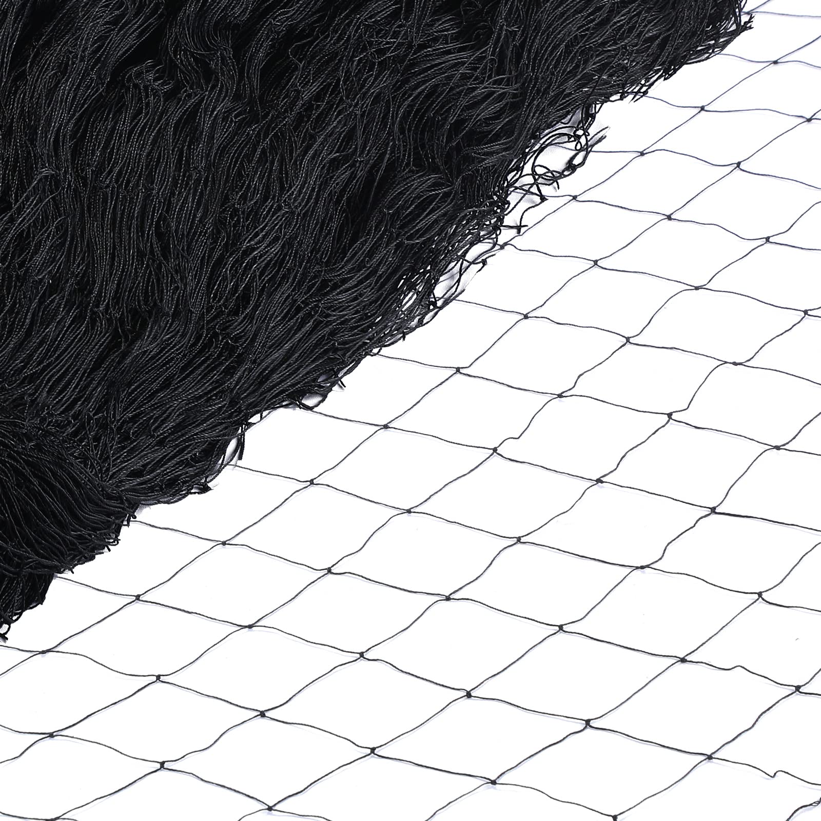 Photo 1 of Windyun 1 Pc Bird Netting 50' x 100' Bird Net Chicken Coop 2.4" Mesh Heavy Duty Deer Fence Aviary Net Reusable Fruit Tree Poultry Barrier for Garden Protection Vineyard Against Hawk Squirrel, Black