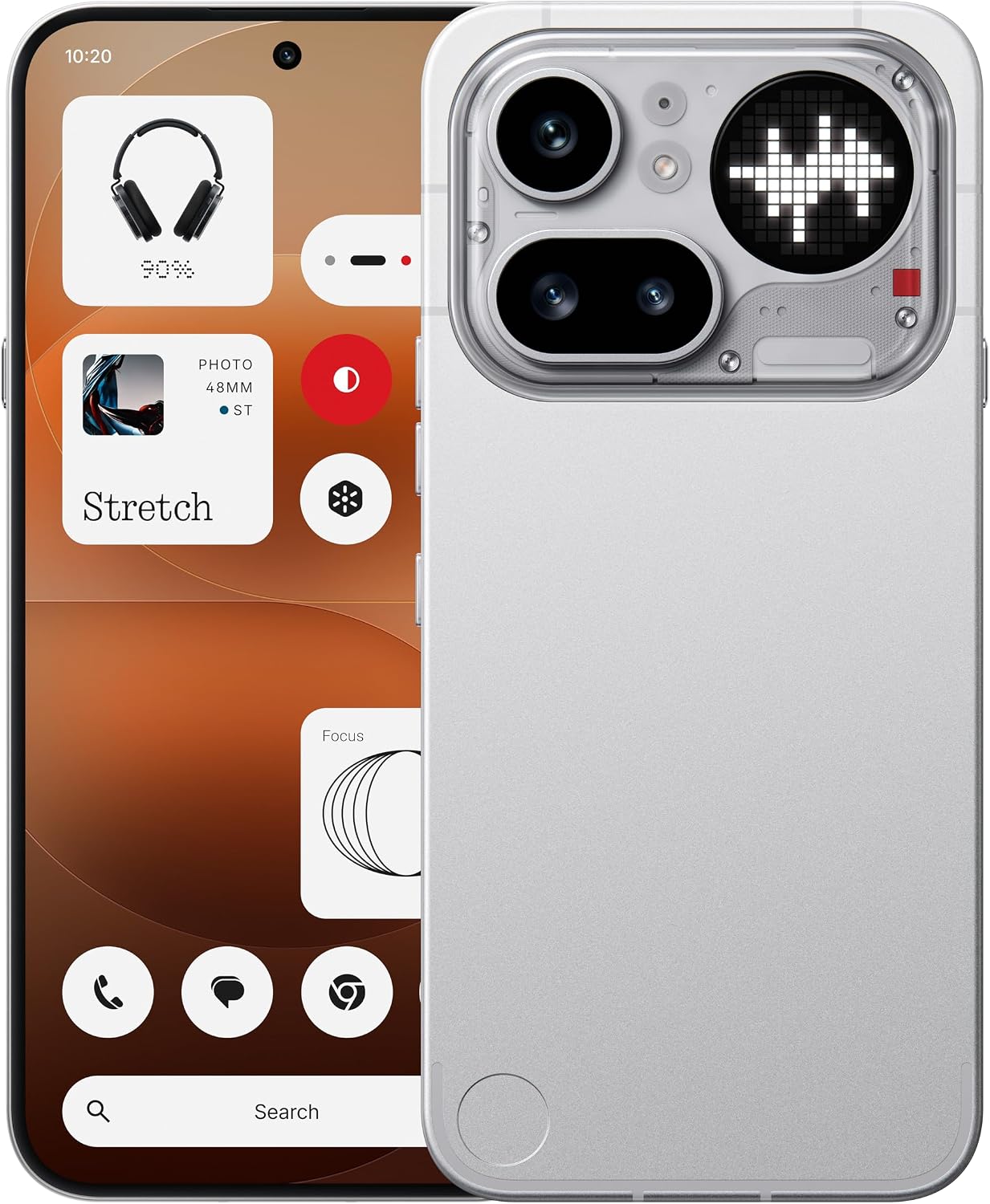 Nothing Phone (4a) Pro Cell Phone 2026 New, Unlocked Android 16 Smartphone, Triple-Lens Camera, AI Photo Edits, 6.83" 144Hz AMOLED Display, 5080mAh Battery, Dual-SIM Glyph Matrix (Sliver, 12+256GB) | Phone