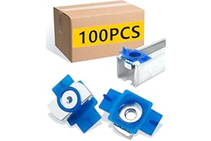 SIHAI 100 Pcs Strut Channel Twirl Cone Nuts - 1/4"-20, Rustproof Strut-Channel Nuts Unistrut Hardware for US Strut Channel Solar Panels/Cable Trays/Electrical Channel Mounting