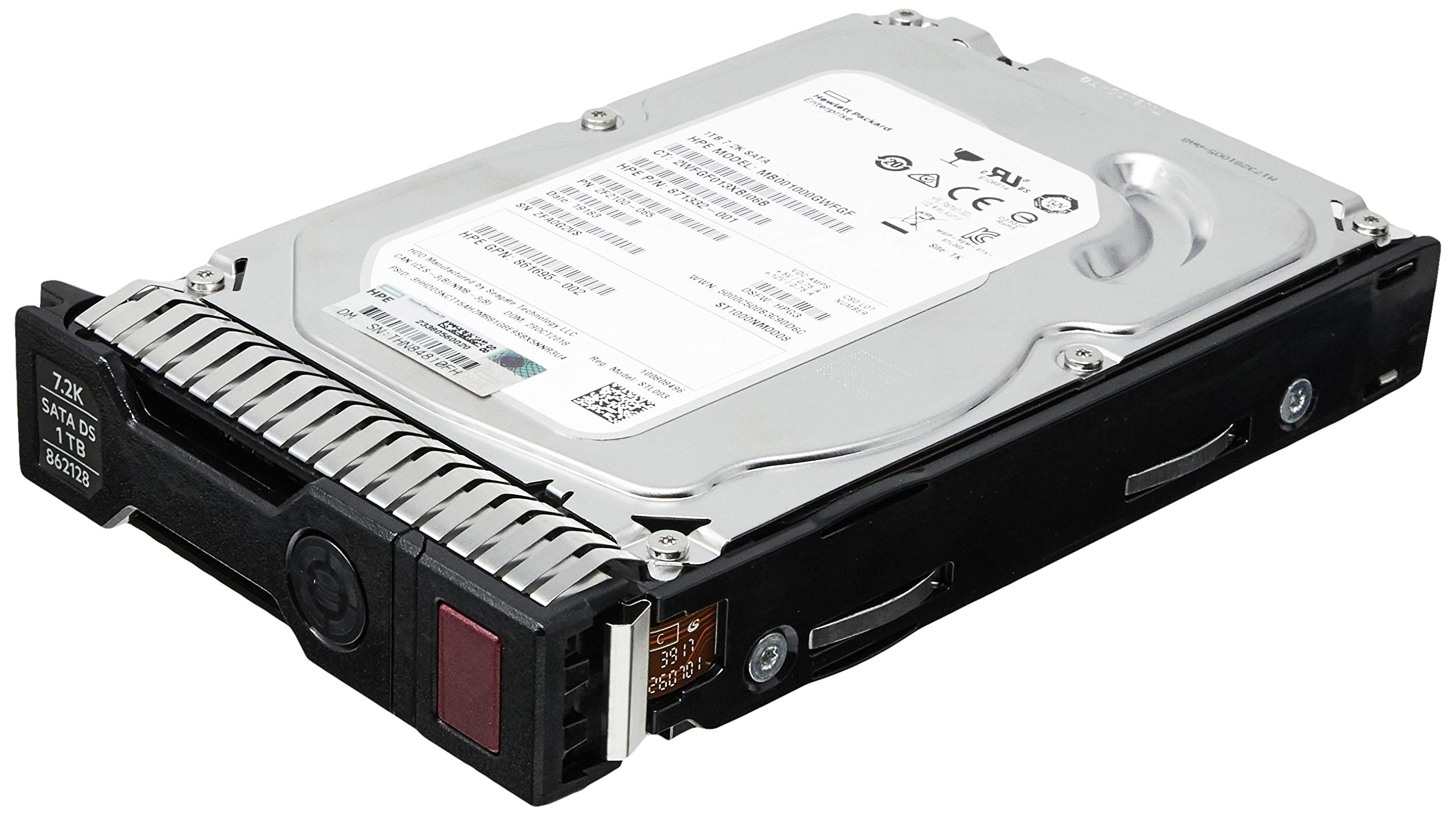 HEWLETT PACKARD HPE 861691-B21 1TB 3.5" LFF SATA Midline 7200RPM Internal Hard Drive