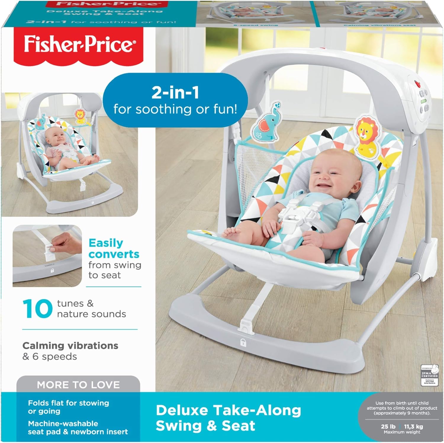 2 in 1 fisher price swing
