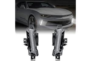 LDETXY Daytime Running Lights for Chevy Camaro, DRL Driving Fog Light Bumper Light for 2016 Chevrolet Camaro LT / 2017-2018 Camaro LS RS LT ZL1 / 2019-2022 Camaro ZL1 Accessories (NO Turn Signal)