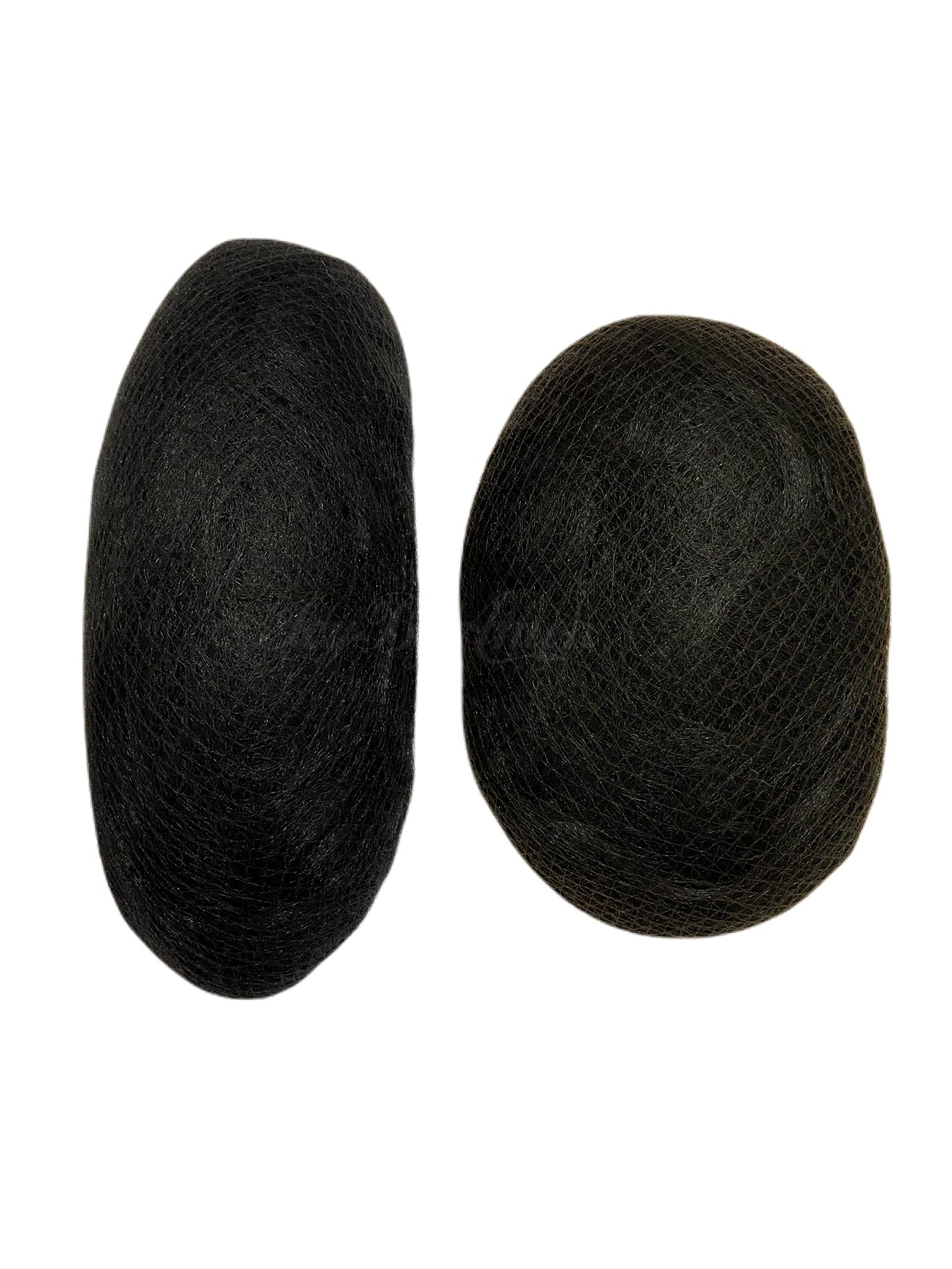 ICYBYAMON Hair Padding For Updos Hair Extension Bun Maker Volume Insert Pads x2 (Black)
