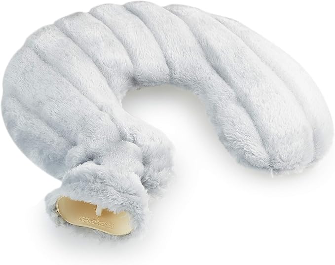 Neck Hot Water Bottle with Removable Fleece Cover, Wrap