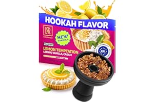 M. ROSENFELD Hookah Flavors - Lemon Temptation - 3.5 oz of Hookah Shisha Tobacco Free - 100g of Hookah Tobacco & Nicotine Free Shisha with Real Organic Sisha Hooka Flavors
