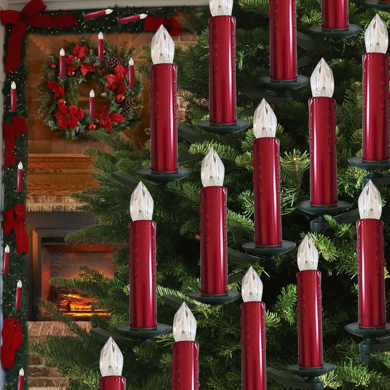 Hoolees' Classic 24Pcs LED Candle Lights, of TUV