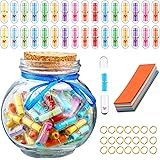 110 Pieces Cute Things Gifts Boyfriend Girlfriend Love Letter for Anniversary Wedding Valentine's Day Party Decoration (Clear