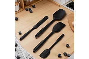 4pcs Heat Resistant Silicone Spatula Set, Food Grade Cake Cream Scrapers And Baking Tools, Suitable for Baking, Cooking, Outd