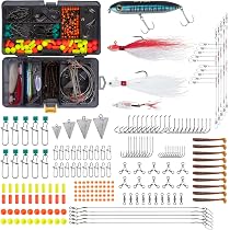 Dr.Fish 269 Pieces Surf Fishing Tackle Box Kit, Saltwater Ocean