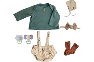 EKOKIZ Reborn Baby Dolls Clothes Girl Fashion Doll Clothes 17-22 Inches Baby Alive Clothes and Accessories for Real Life Baby Dolls Girl