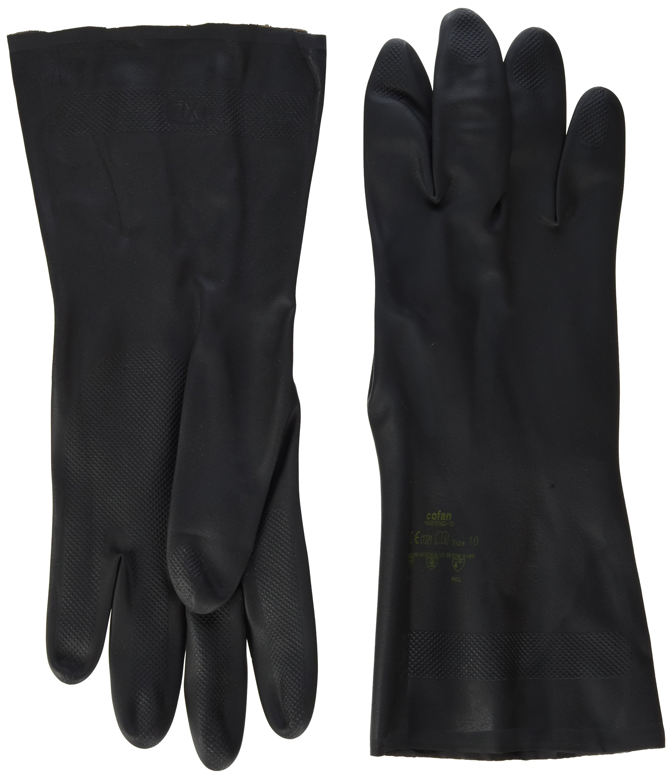 CoFan 11000166 – 10 – Pack of 12 gloves (Neoprene, T-10) Black