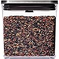 OXO Steel POP Container Short Rectangle- 1.7 Qt for Brown Sugar, Dried Beans and More,Grey