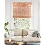 CHICOLOGY Bamboo Blinds , Shades Roman for Windows Window Home Patio & Shade 27"W X 64"H, Squirrel