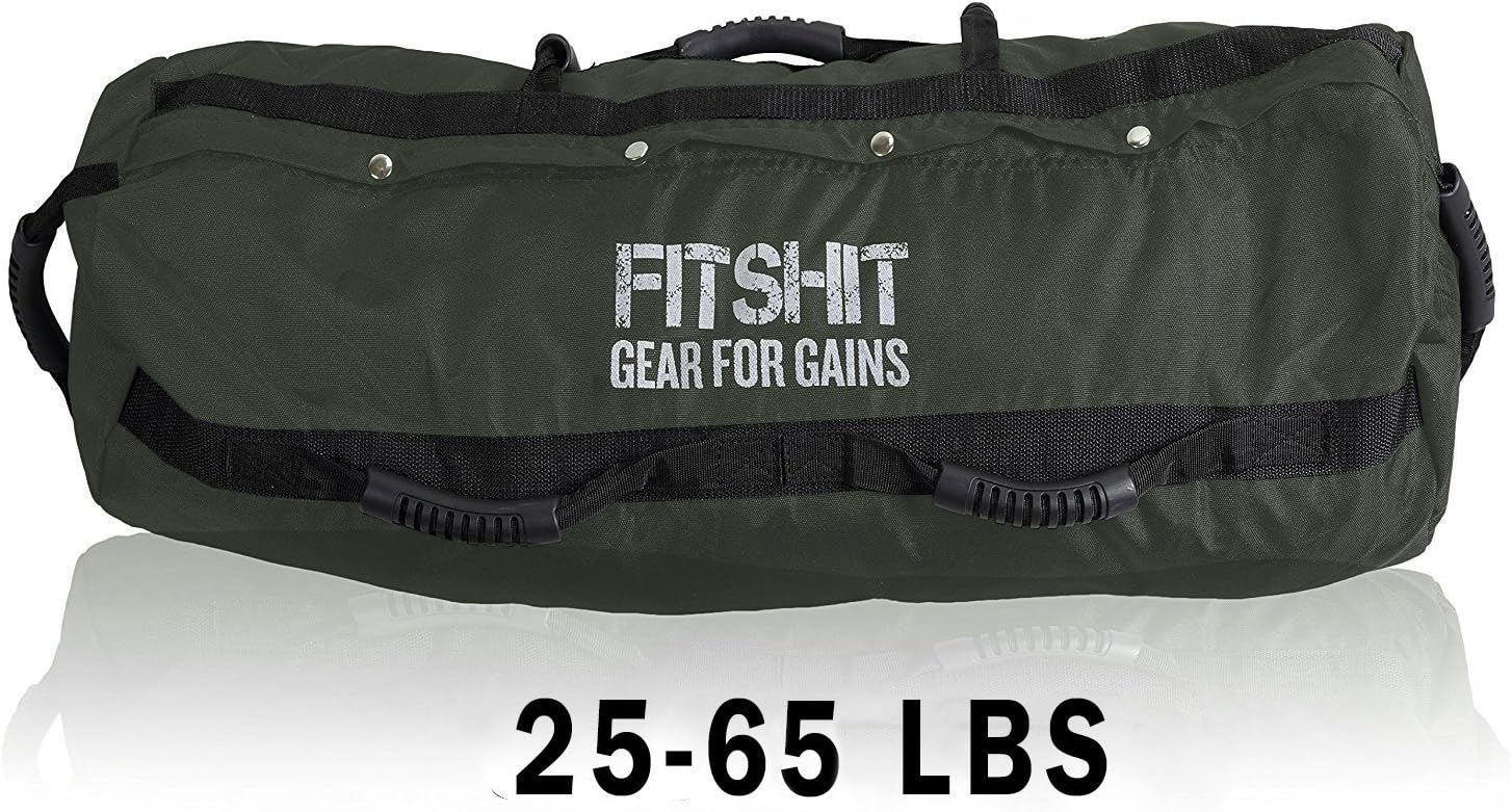 FITSHIT Sandbag for Training Workouts - 50lb -110lbs Heavy Duty - Durable Functional Fitness Weighted Sandbags …