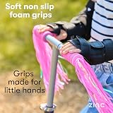 Zinc Kids Folding 2-Wheel Scooter Unicorn with Light Up Wheels 3+ Height view 7